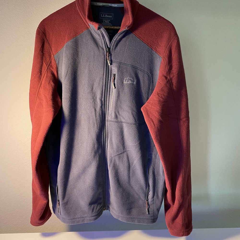 LL Bean Fleece Large made with Recycled poly - Picture 2 of 10